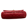 シャネル CHANEL マトラッセ フラップバッグ A67800 レッド エイジドカーフ レディース ハンドバッグ