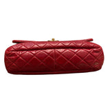 シャネル CHANEL マトラッセ フラップバッグ A67800 レッド エイジドカーフ レディース ハンドバッグ