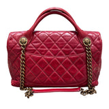 シャネル CHANEL マトラッセ フラップバッグ A67800 レッド エイジドカーフ レディース ハンドバッグ
