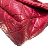 シャネル CHANEL マトラッセ フラップバッグ A67800 レッド エイジドカーフ レディース ハンドバッグ