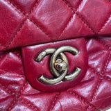 シャネル CHANEL マトラッセ フラップバッグ A67800 レッド エイジドカーフ レディース ハンドバッグ