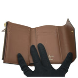 ルイ・ヴィトン LOUIS VUITTON ポルトフォイユ・ヴィクトリーヌ M62472 ブラウン モノグラム レディース 三つ折り財布