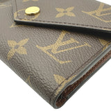 ルイ・ヴィトン LOUIS VUITTON ポルトフォイユ・ヴィクトリーヌ M62472 ブラウン モノグラム レディース 三つ折り財布