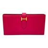 エルメス HERMES ベアンスフレ D刻 ローズエクストリーム ゴールド金具 エプソン レディース 長財布