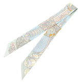 エルメス HERMES ツイリー De I' Ombrelle aux Duels Vieux マルチカラー シルク レディース スカーフ