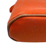 エルメス HERMES ボリードポーチ20 オレンジ トワル レディース ポーチ
