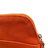エルメス HERMES ボリードポーチ20 オレンジ トワル レディース ポーチ