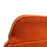 エルメス HERMES ボリードポーチ20 オレンジ トワル レディース ポーチ
