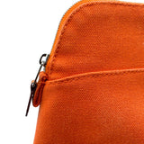エルメス HERMES ボリードポーチ20 オレンジ トワル レディース ポーチ