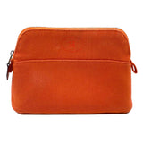 エルメス HERMES ボリードポーチ20 オレンジ トワル レディース ポーチ