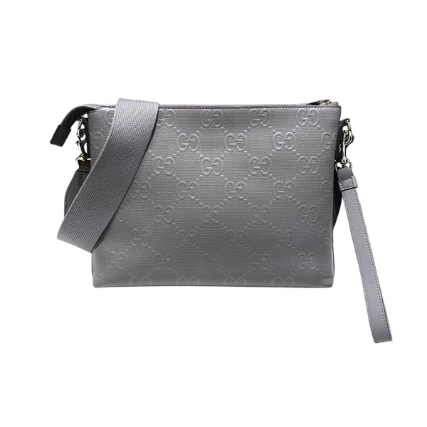 GUCCI ボディバッグ グレー グッチ GUCCI GGエンボスショルダーバッグ 696009 グレー GGエンボス