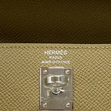 エルメス HERMES ケリー25 外縫い K刻 プシエール シルバー金具 エプソン レディース ハンドバッグ ショルダーバッグ