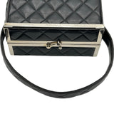 シャネル CHANEL マトラッセ バニティハンドバッグ 4番台 ブラック ゴールド金具 ラムスキン レディース ハンドバッグ