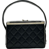 シャネル CHANEL マトラッセ バニティハンドバッグ 4番台 ブラック ゴールド金具 ラムスキン レディース ハンドバッグ