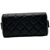 シャネル CHANEL マトラッセ バニティハンドバッグ 4番台 ブラック ゴールド金具 ラムスキン レディース ハンドバッグ