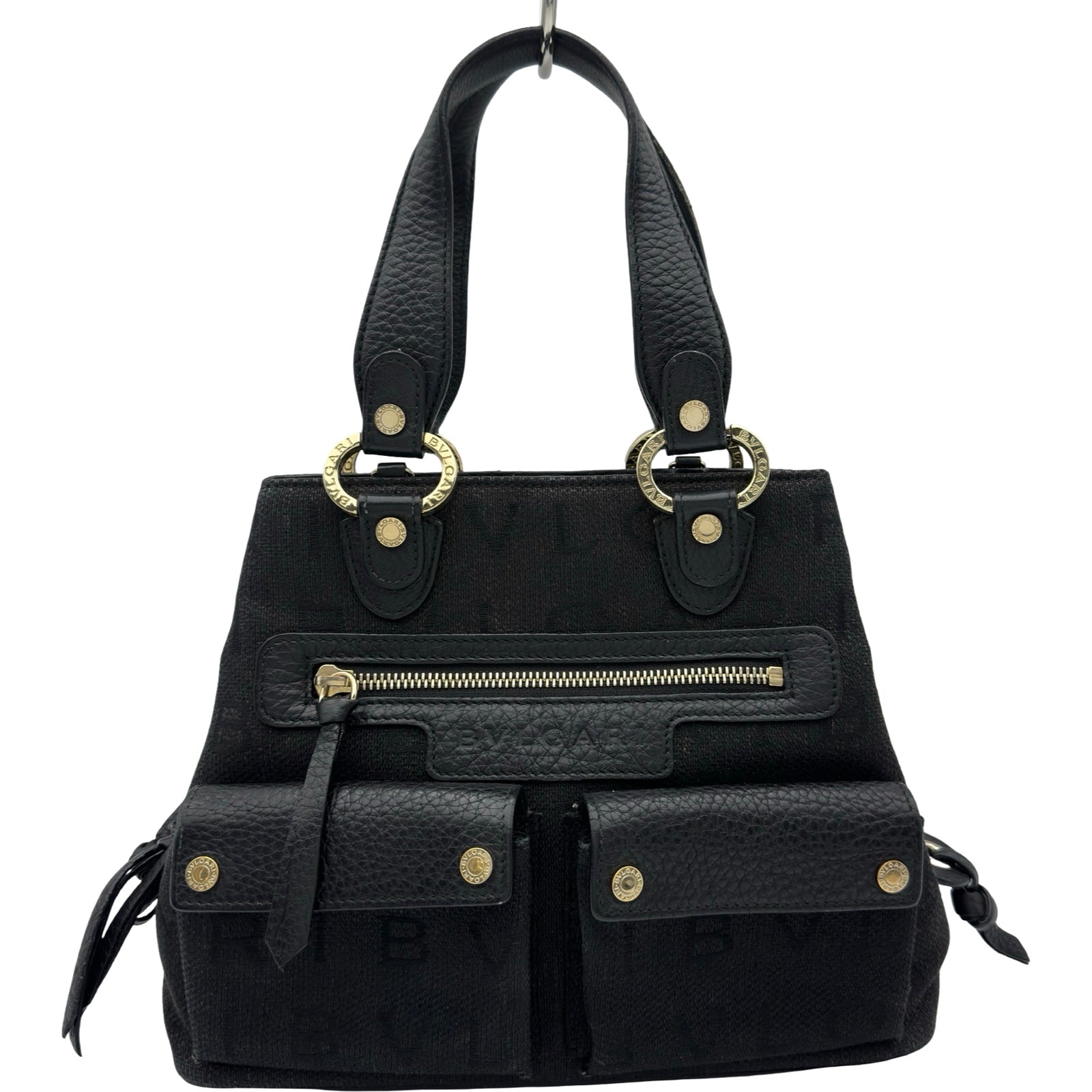 ブルガリ BVLGARI キシレッタレトートバッグ ブラック コゴマニア