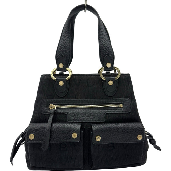 ブルガリ BVLGARI キシレッタレトートバッグ ブラック コゴマニア