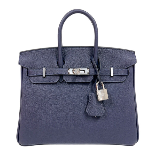 エルメス HERMES バーキン25 K刻印 (2025年製) ブルーニュイ シルバー