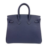 エルメス HERMES バーキン25 K刻印　(2025年製) ブルーニュイ　シルバー金具 トゴ レディース ハンドバッグ