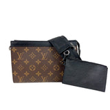 ルイ・ヴィトン LOUIS VUITTON ガストン・ウェアラブル ウォレット M14036 ブラウン モノグラム・マカサー ユニセックス ショルダーバッグ