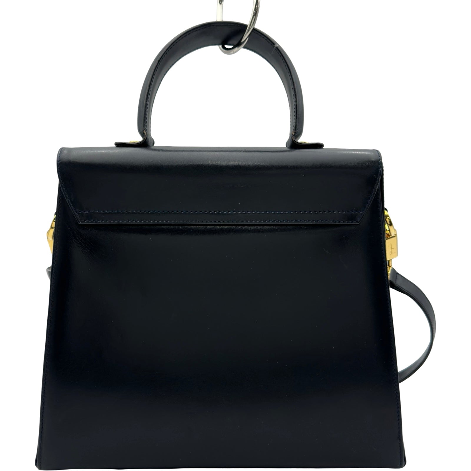 【セナ様Salvatore Ferragamo ボディバック ガンチーニ　レザー サルヴァトーレ・フェラガモ Salvatore Ferragamo ガンチーニ