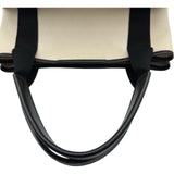 バレンシアガ BALENCIAGA ネイビーカバスS 339933 アイボリー/ブラック キャンバス レディース ハンドバッグ