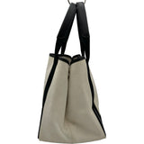バレンシアガ BALENCIAGA ネイビーカバスS 339933 アイボリー/ブラック キャンバス レディース ハンドバッグ