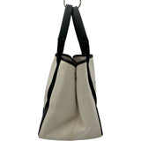 バレンシアガ BALENCIAGA ネイビーカバスS 339933 アイボリー/ブラック キャンバス レディース ハンドバッグ