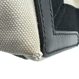 バレンシアガ BALENCIAGA ネイビーカバスS 339933 アイボリー/ブラック キャンバス レディース ハンドバッグ
