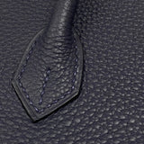 エルメス HERMES バーキン25 W刻 ブルーニュイ シルバー金具 トゴ レディース ハンドバッグ