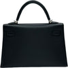 エルメス HERMES ミニケリー2 W刻印 ブラック シルバー金具 エプソン レディース ショルダーバッグ