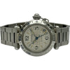 カルティエ Cartier パシャC メリディアン GMT W31029M7 シルバー ステンレススチール 自動巻き レディース 腕時計