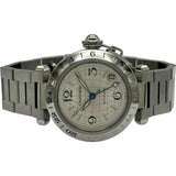 カルティエ Cartier パシャC メリディアン GMT W31029M7 シルバー ステンレススチール 自動巻き レディース 腕時計
