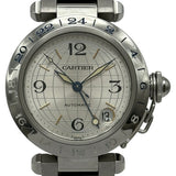 カルティエ Cartier パシャC メリディアン GMT W31029M7 シルバー ステンレススチール 自動巻き レディース 腕時計