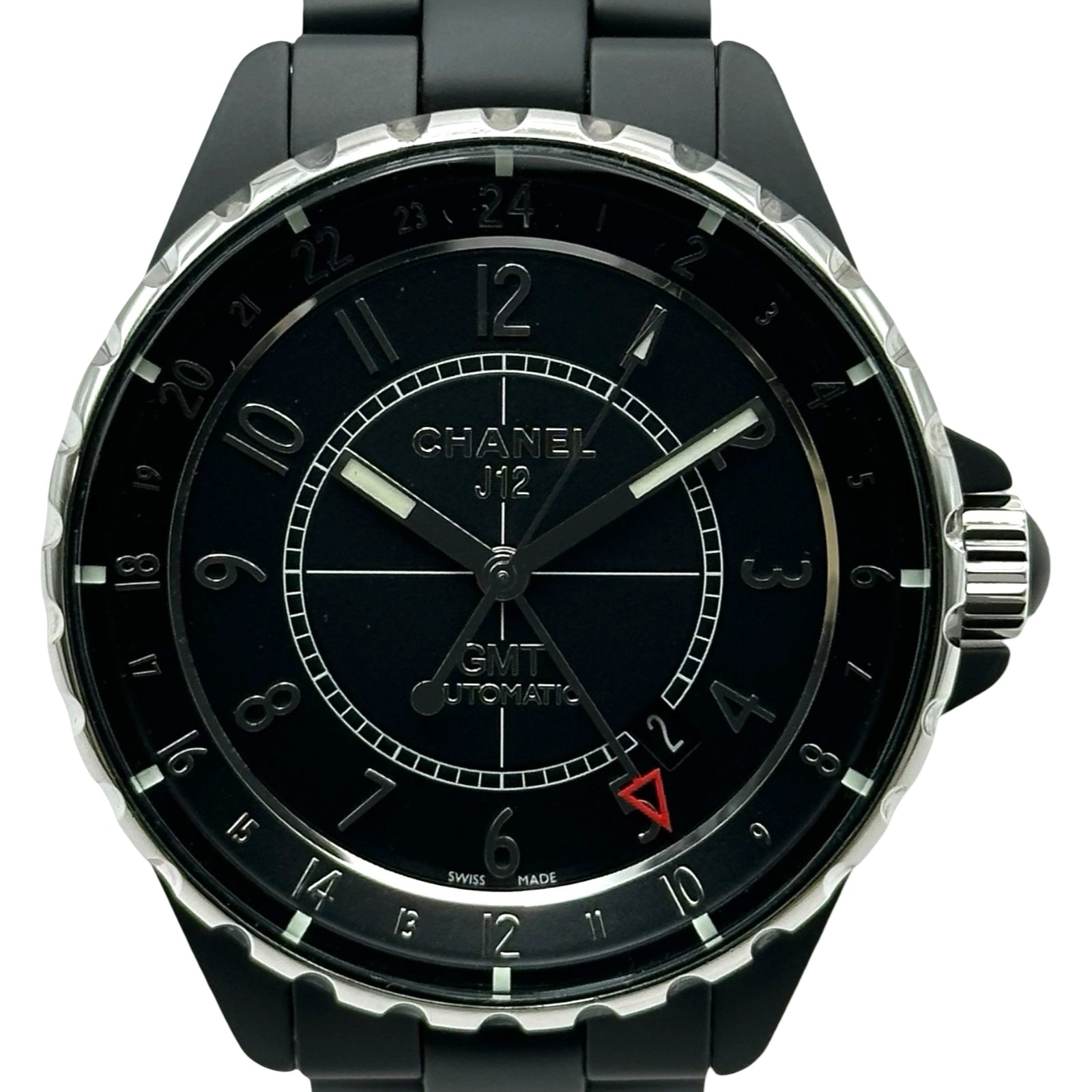 CHANEL ブラック腕時計 シャネル CHANEL J12 GMT 41mm H3101 ブラック セラミック/ステンレス