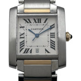 カルティエ Cartier タンク フランセーズ LM W51005Q4 シルバー ゴールド/ステンレススチール 自動巻き メンズ 腕時計