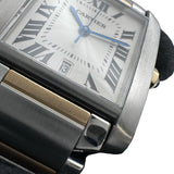 カルティエ Cartier タンク フランセーズ LM W51005Q4 シルバー ゴールド/ステンレススチール 自動巻き メンズ 腕時計