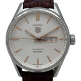 タグ・ホイヤー TAG HEUER カレラ キャリバー5 デイデイト WAR201D シルバー ステンレススチール 自動巻き メンズ 腕時計