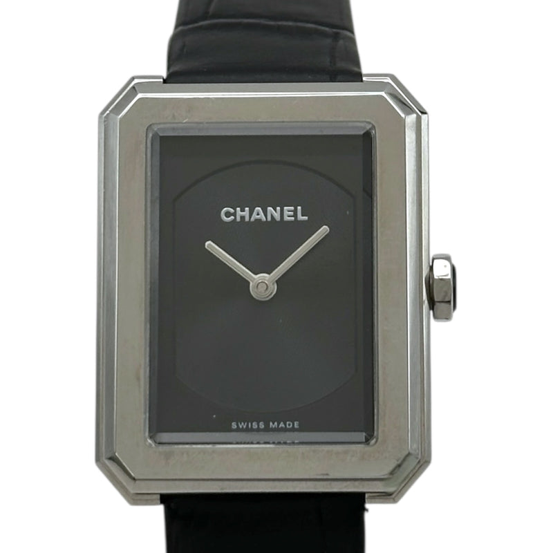 CHANEL クオーツ式腕時計 レディース 稼働品 シャネル CHANEL ボーイフレンド H4876 ブラック ステンレススチール