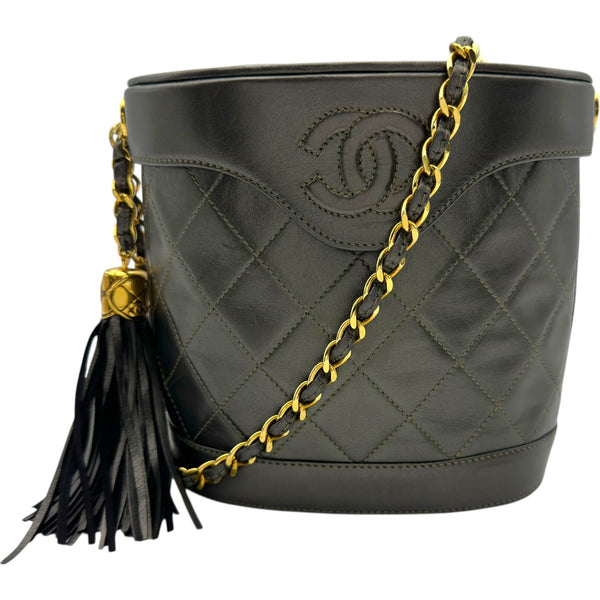 シャネル CHANEL ココマークフリンジチェーンショルダー 1番台