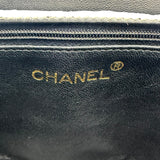 シャネル CHANEL ココマークフリンジチェーンショルダー 1番台 メタリックグレー ゴールド金具 ラム レディース ショルダーバッグ