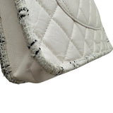 シャネル CHANEL マトラッセ 2WAY ショッピングバッグ 29番台 ホワイト ゴールド金具 カーフ/ツイード レディース ショルダーバッグ