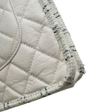 シャネル CHANEL マトラッセ 2WAY ショッピングバッグ 29番台 ホワイト ゴールド金具 カーフ/ツイード レディース ショルダーバッグ