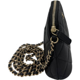 シャネル CHANEL マトラッセ ミニチェーンポーチ AP4000 ブラック ゴールド金具 キャビアスキン レディース ポーチ