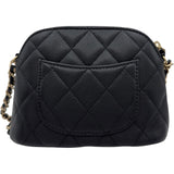 シャネル CHANEL マトラッセ ミニチェーンポーチ AP4000 ブラック ゴールド金具 キャビアスキン レディース ポーチ