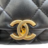 シャネル CHANEL マトラッセチェーンショルダー AS3205 ブラック ブラック×ゴールド金具 ラムスキン レディース ショルダーバッグ