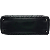 シャネル CHANEL ココマーク チェーントートバッグ 13番台 ブラック シルバー金具 キャビア レディース トートバッグ