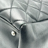 シャネル CHANEL ココマーク チェーントートバッグ 13番台 ブラック シルバー金具 キャビア レディース トートバッグ