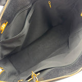 シャネル CHANEL デカココマークチェーントート ブラック ゴールド金具 キャビアスキン ユニセックス トートバッグ