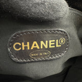 シャネル CHANEL デカココマークチェーントート ブラック ゴールド金具 キャビアスキン ユニセックス トートバッグ